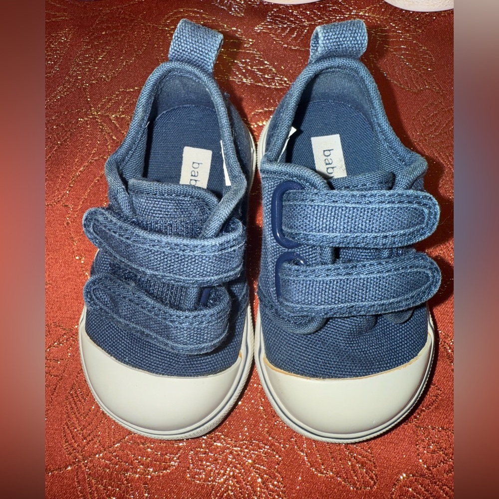 Baby Blue Velcro Sneakers